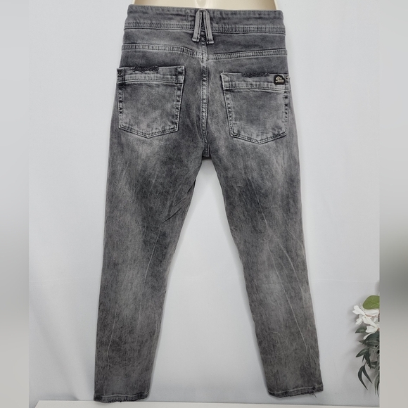 🔥Woox Denim Boyfriend Jeans with Distressed Acid Wash Size W25×L27 - Picture 3 of 6